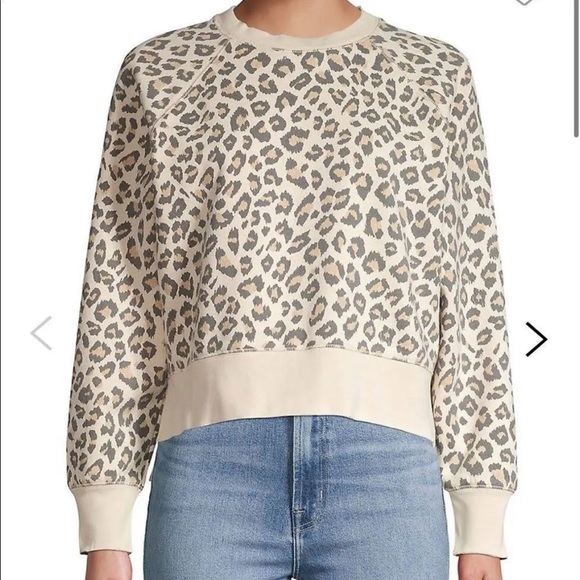 FRAME Leopard Crewneck Sweater - Picture 4 of 11